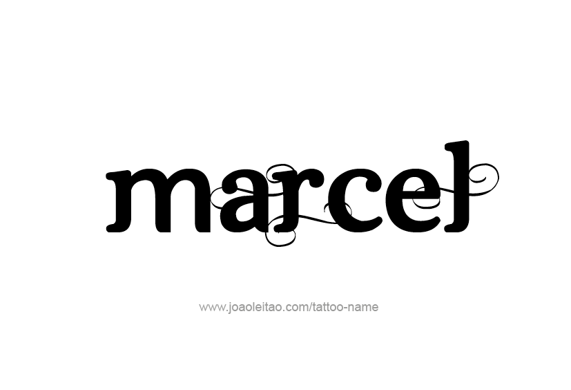 Tattoo Design  Name Marcel   