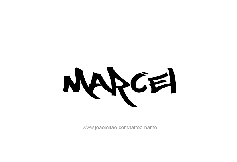 Tattoo Design  Name Marcel   