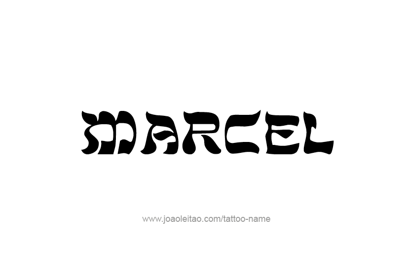 Tattoo Design  Name Marcel   