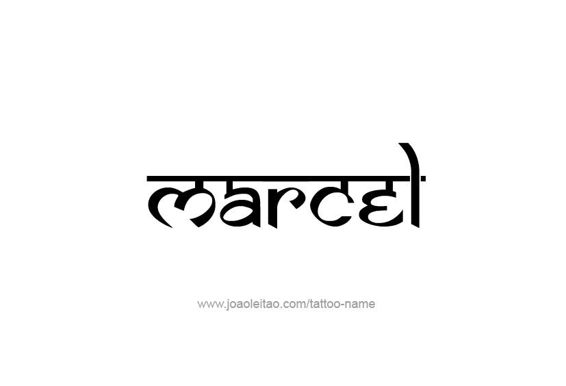 Tattoo Design  Name Marcel   