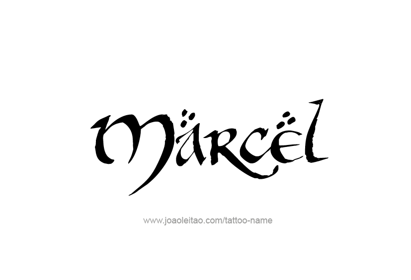 Tattoo Design  Name Marcel   