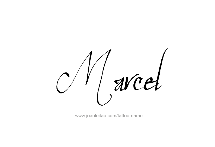 Tattoo Design  Name Marcel   