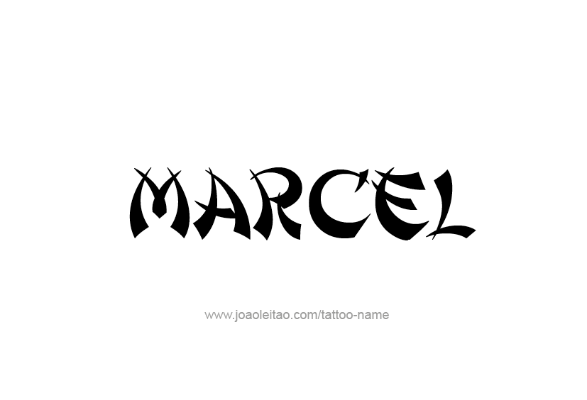 Tattoo Design  Name Marcel