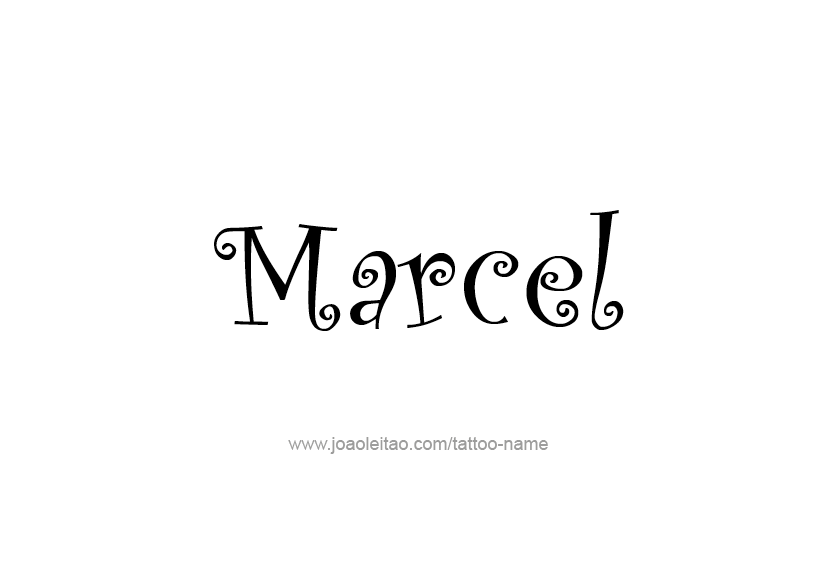 Tattoo Design  Name Marcel   