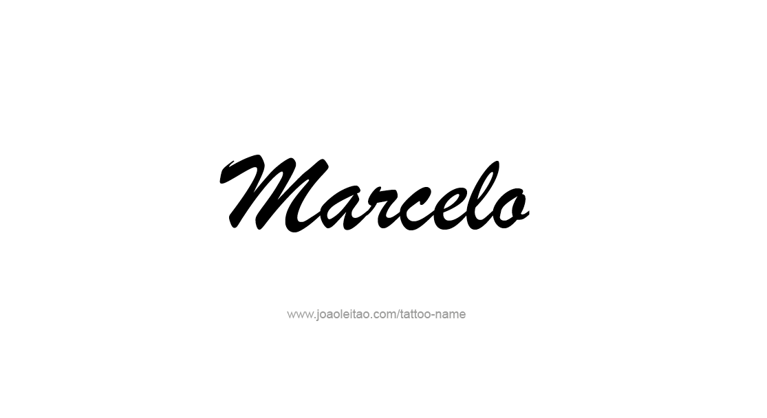 Tattoo Design  Name Marcelo   