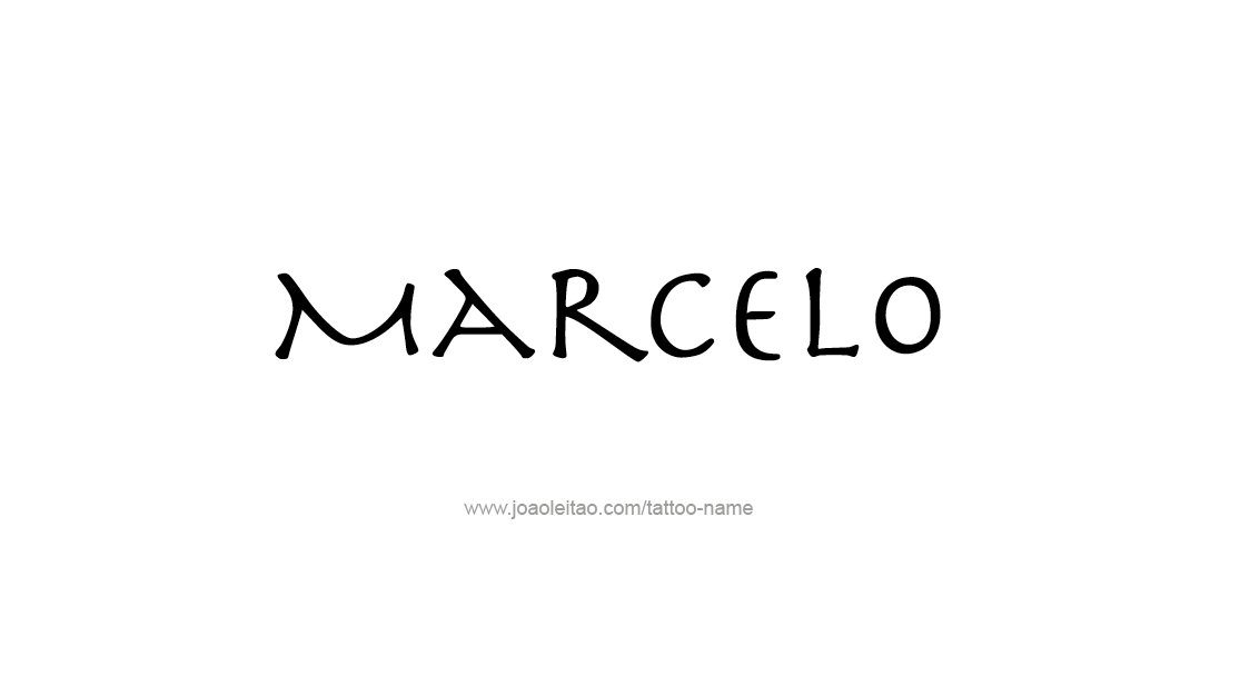 Tattoo Design  Name Marcelo   