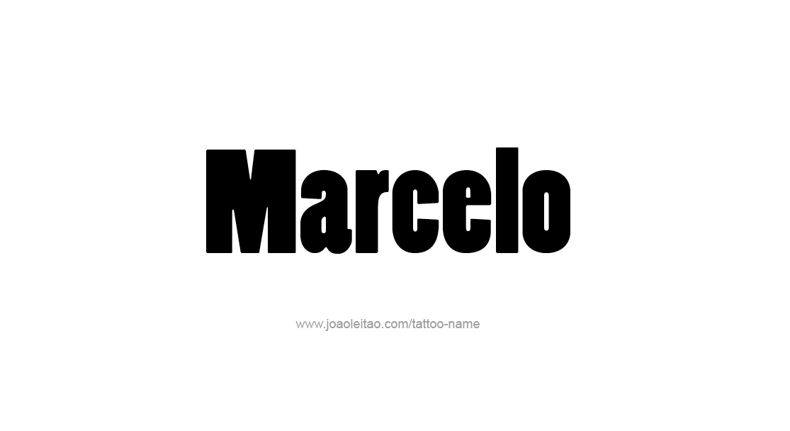 Tattoo Design  Name Marcelo   