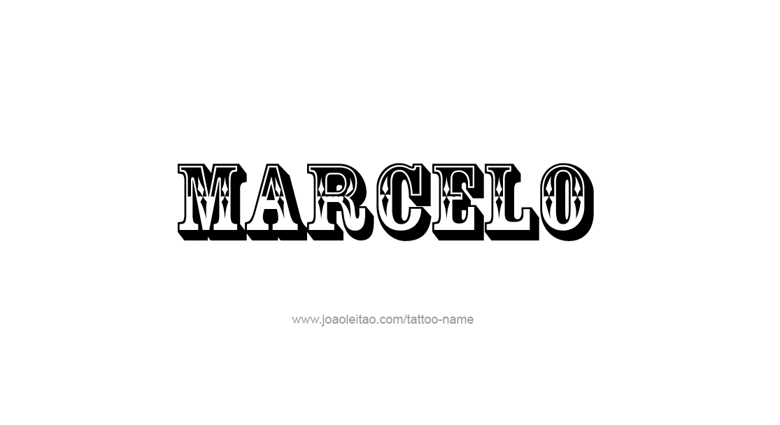 Tattoo Design  Name Marcelo   