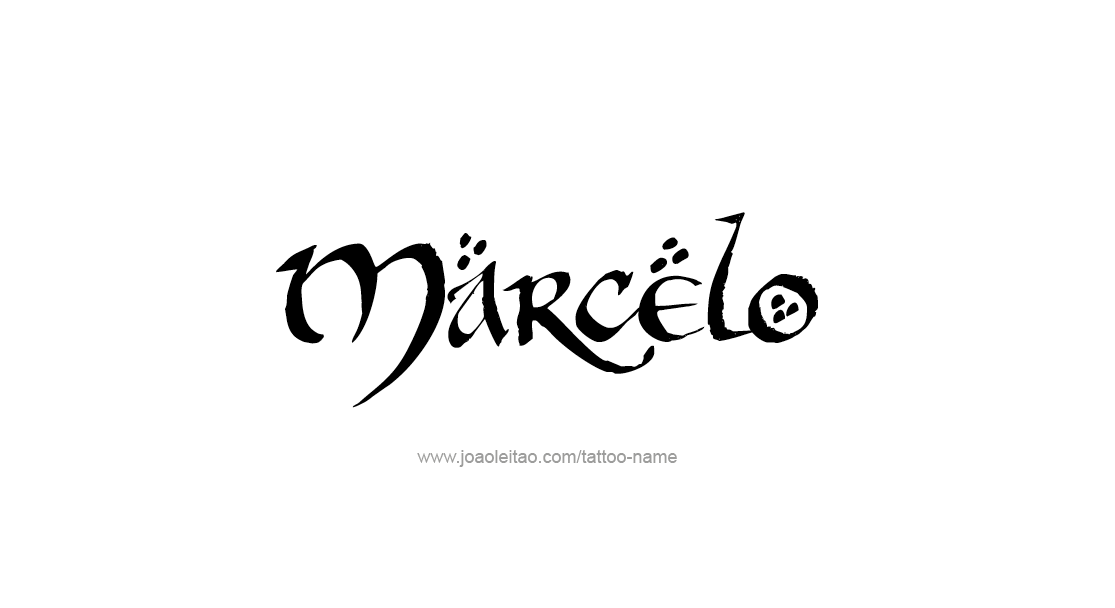 Tattoo Design  Name Marcelo   