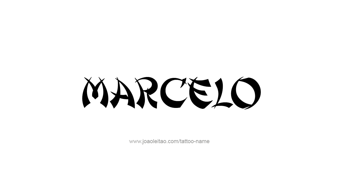 Tattoo Design  Name Marcelo
