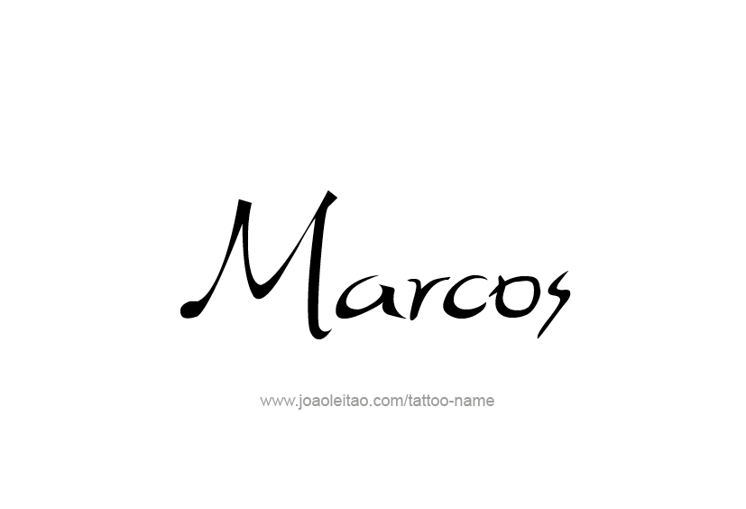 Tattoo Design  Name Marcos   