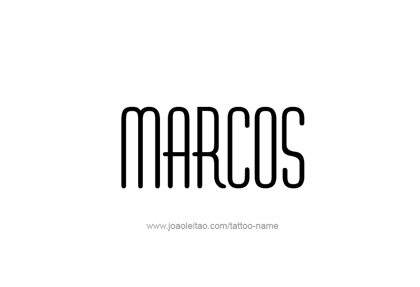 Tattoo Design  Name Marcos   