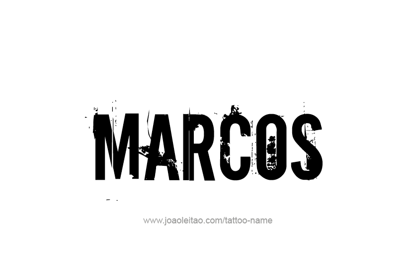 Tattoo Design  Name Marcos   