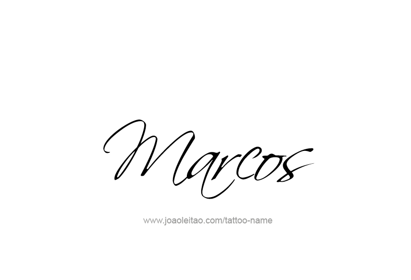 Tattoo Design  Name Marcos   