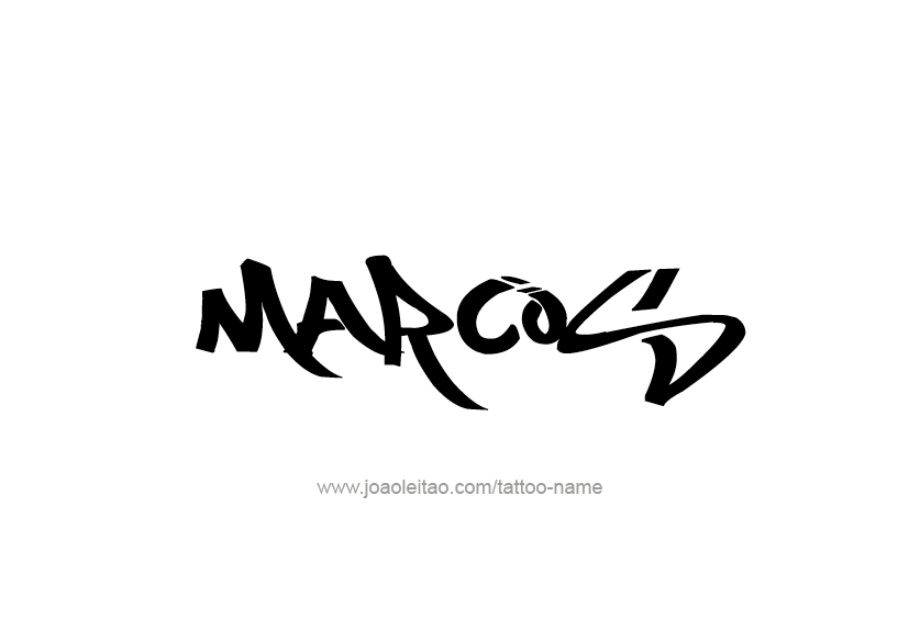 Tattoo Design  Name Marcos   