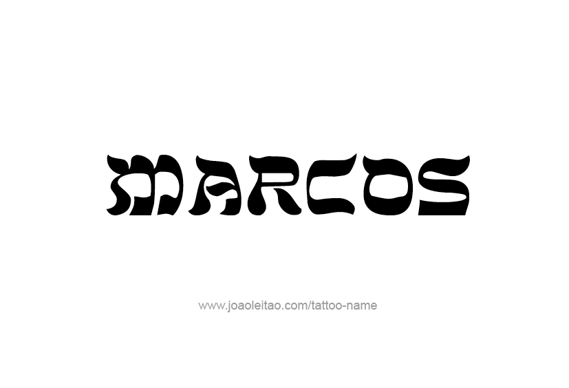 Tattoo Design  Name Marcos   