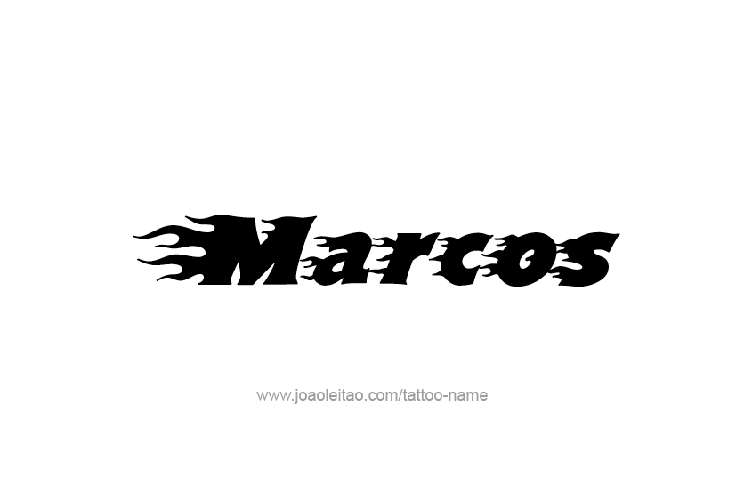 Tattoo Design  Name Marcos   