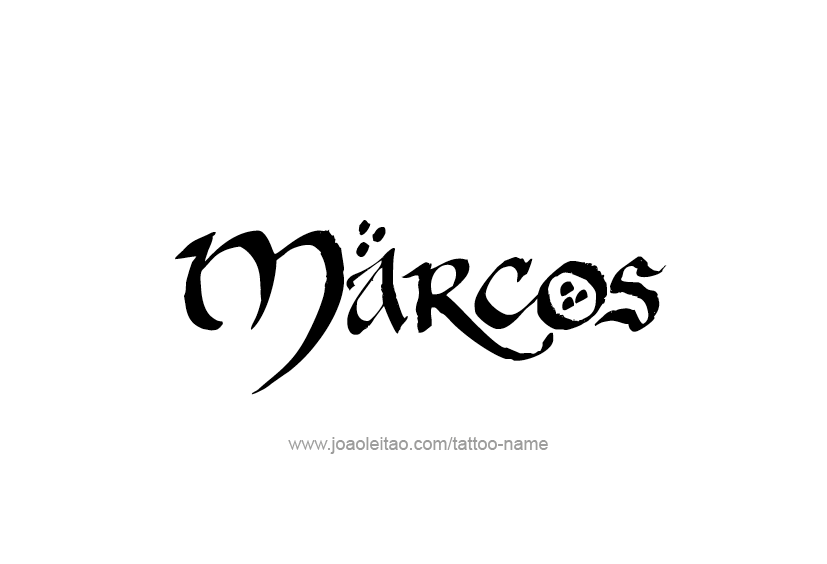 Tattoo Design  Name Marcos   