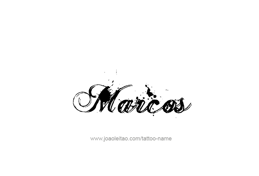 Tattoo Design  Name Marcos   