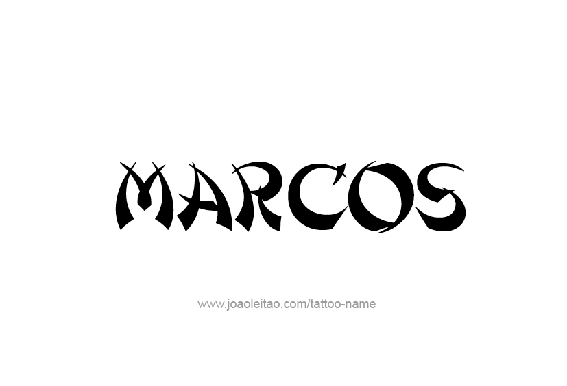 Tattoo Design  Name Marcos