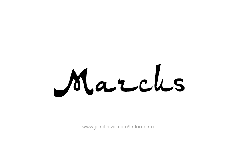 Tattoo Design  Name Marcus   