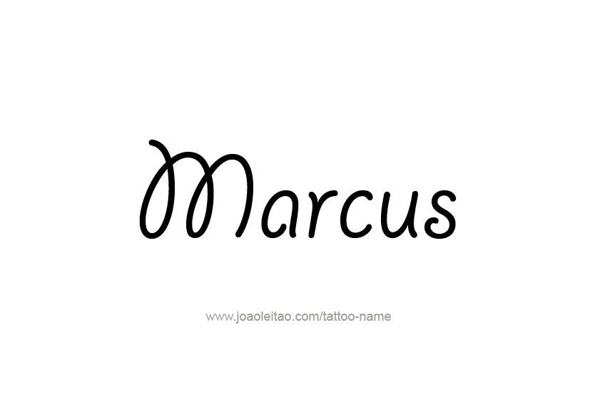 Tattoo Design  Name Marcus   