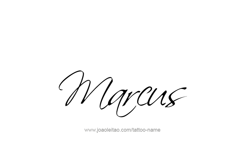 Tattoo Design  Name Marcus   