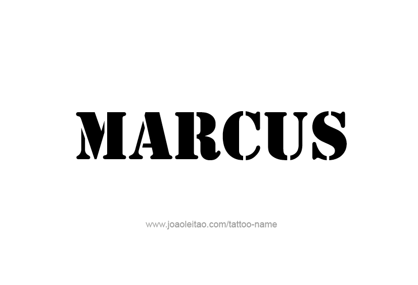 Tattoo Design  Name Marcus   