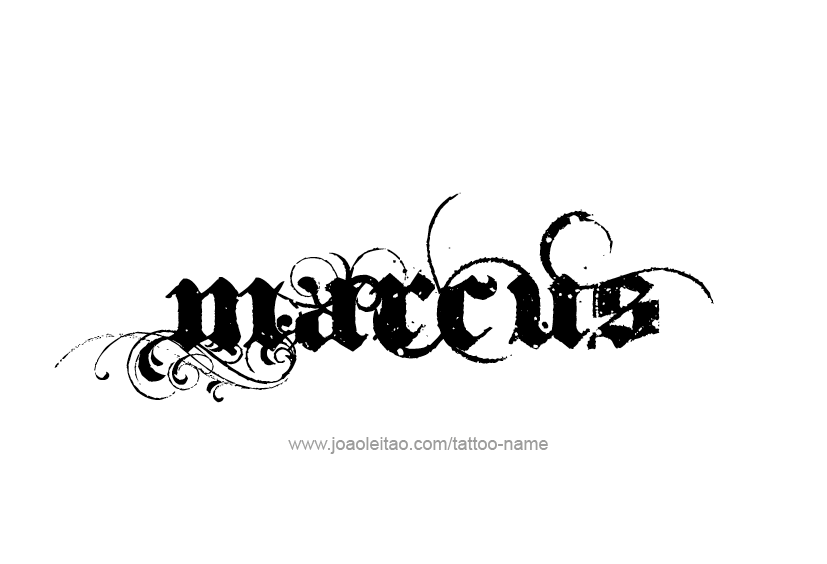 Tattoo Design  Name Marcus   