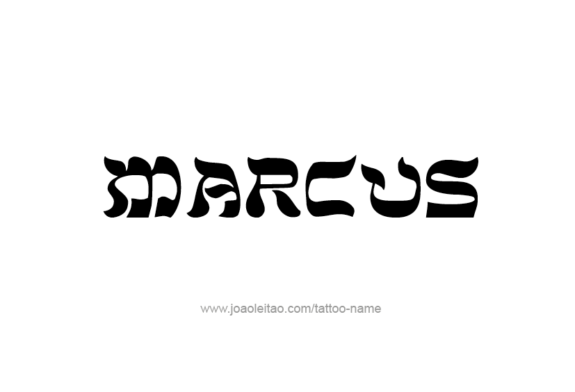 Tattoo Design  Name Marcus   