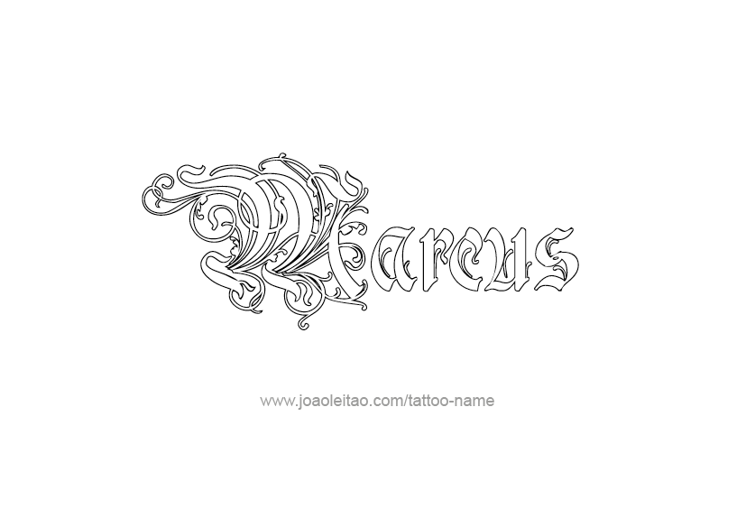 Tattoo Design  Name Marcus   