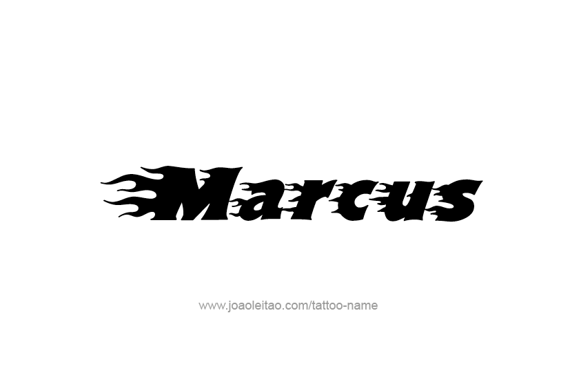 Tattoo Design  Name Marcus   