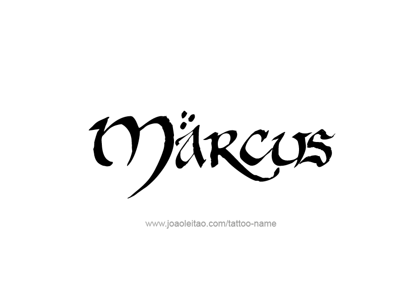 Tattoo Design  Name Marcus   