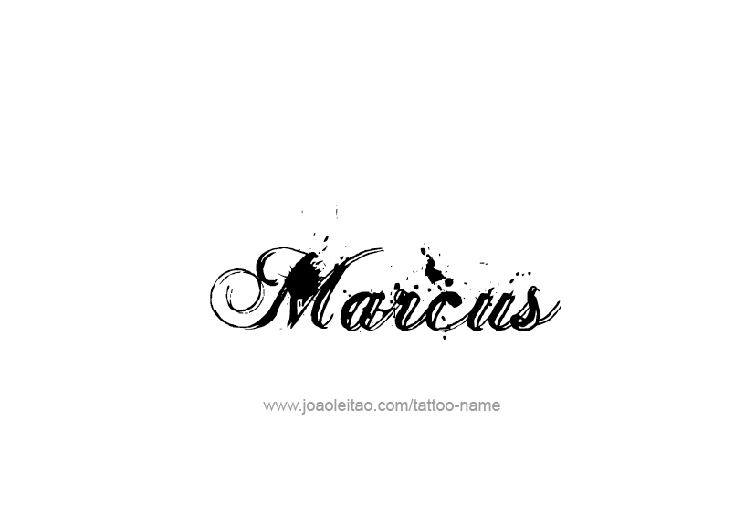 Tattoo Design  Name Marcus   