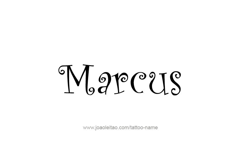 Tattoo Design  Name Marcus   