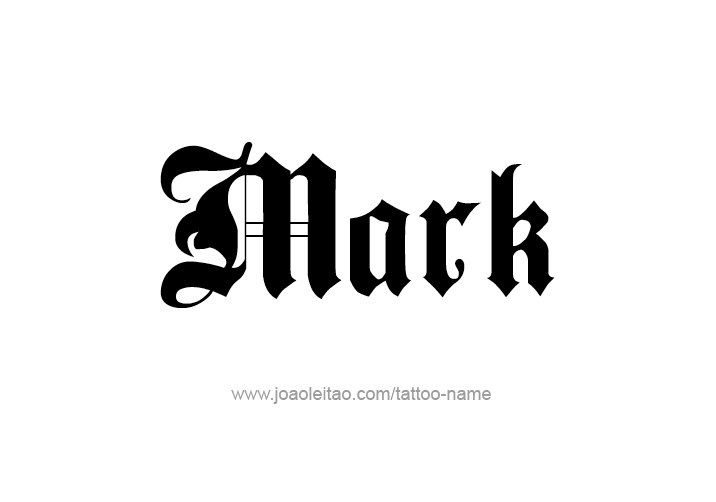 Tattoo Design  Name Mark   