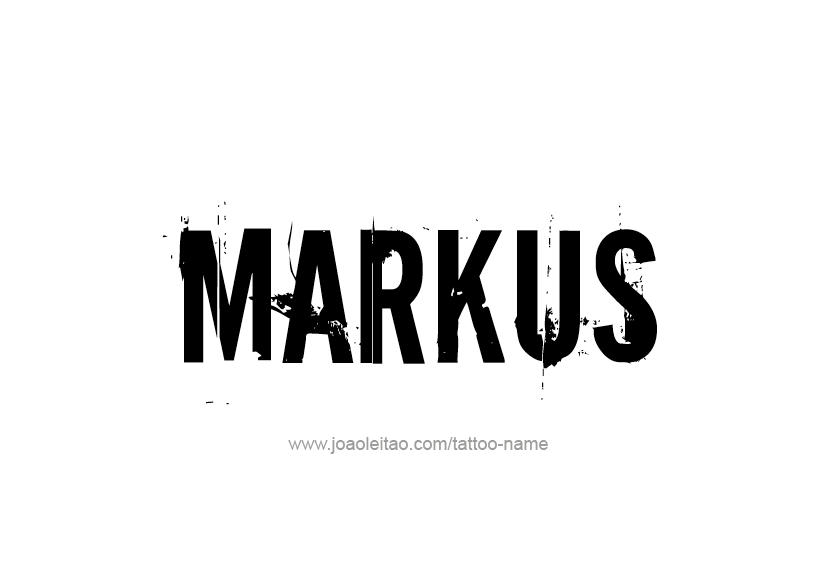 Tattoo Design  Name Markus   