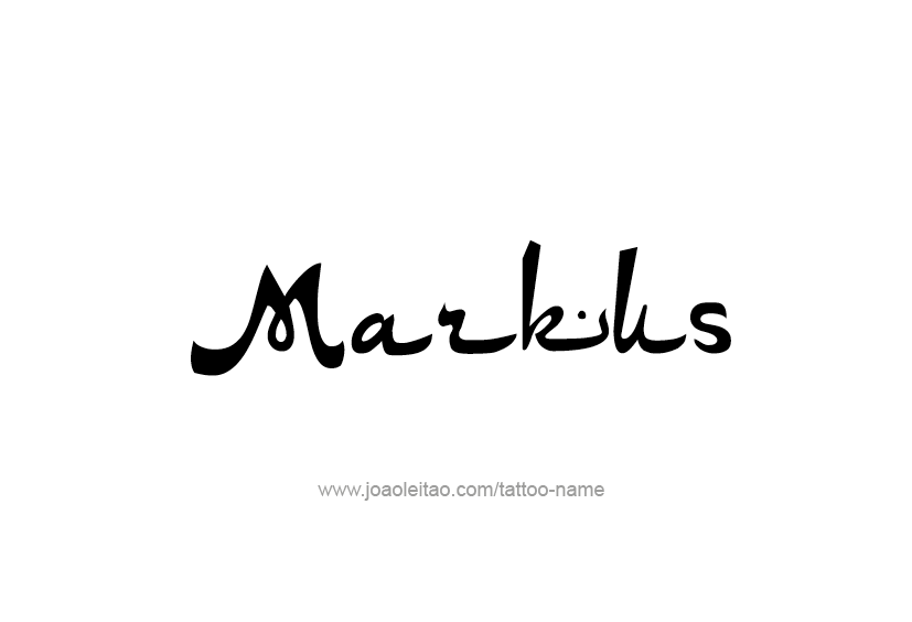 Tattoo Design  Name Markus   