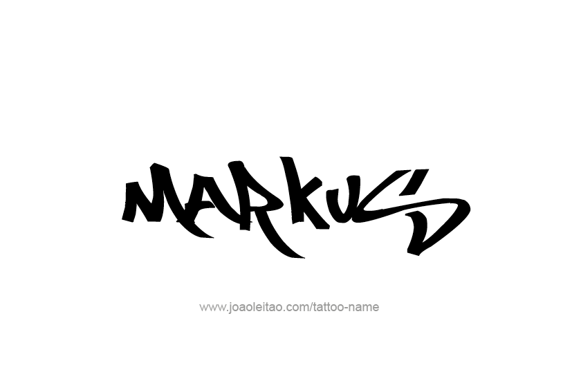 Tattoo Design  Name Markus   