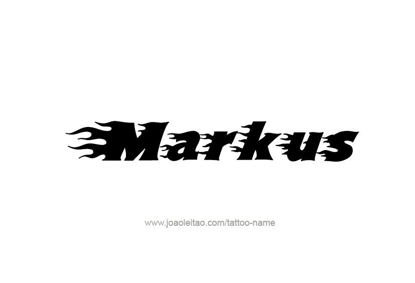 Tattoo Design  Name Markus   