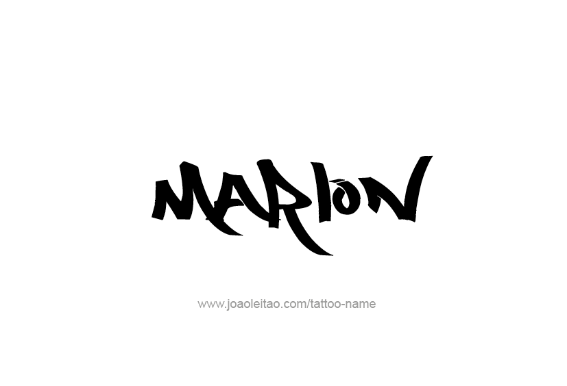 Tattoo Design  Name Marlon   