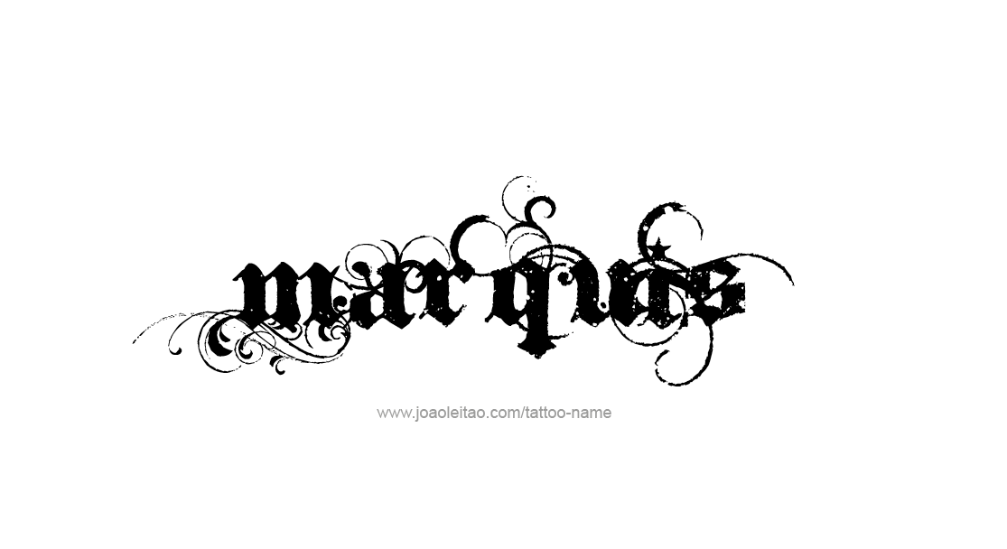 Tattoo Design  Name Marquis   