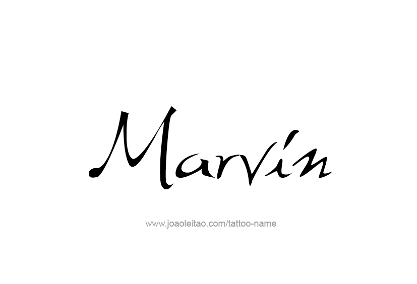 Tattoo Design  Name Marvin   