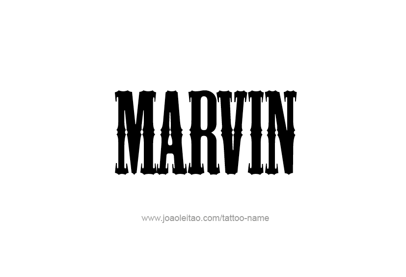 Tattoo Design  Name Marvin   