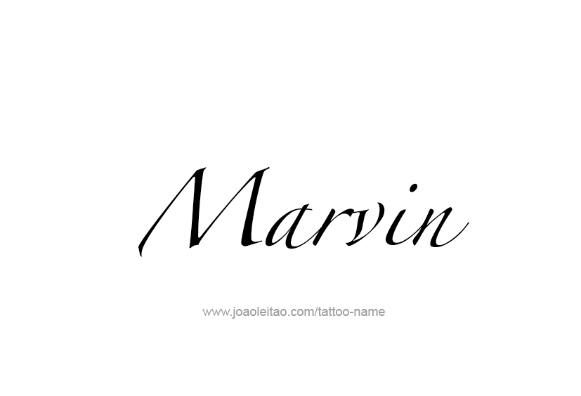 Tattoo Design  Name Marvin   