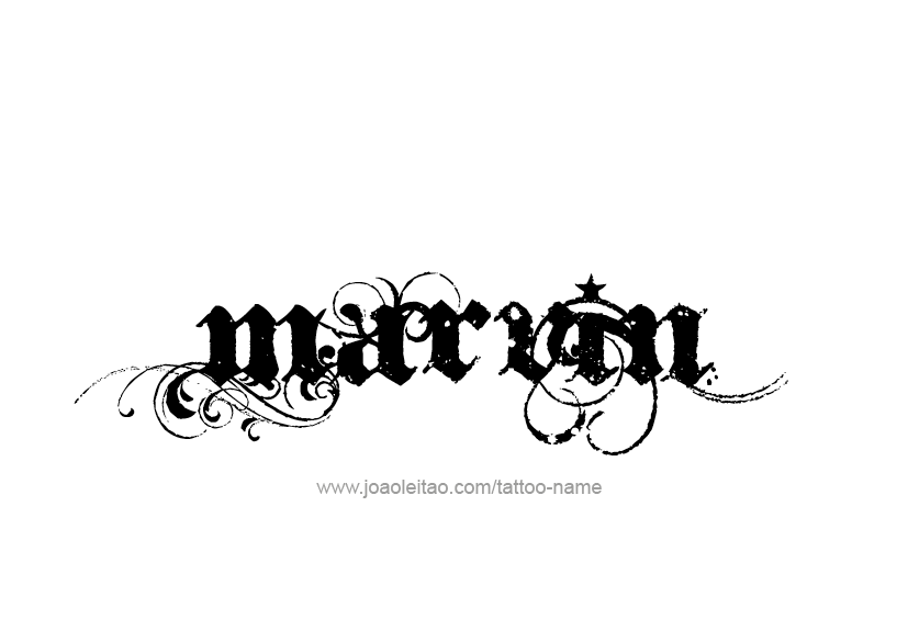 Tattoo Design  Name Marvin   