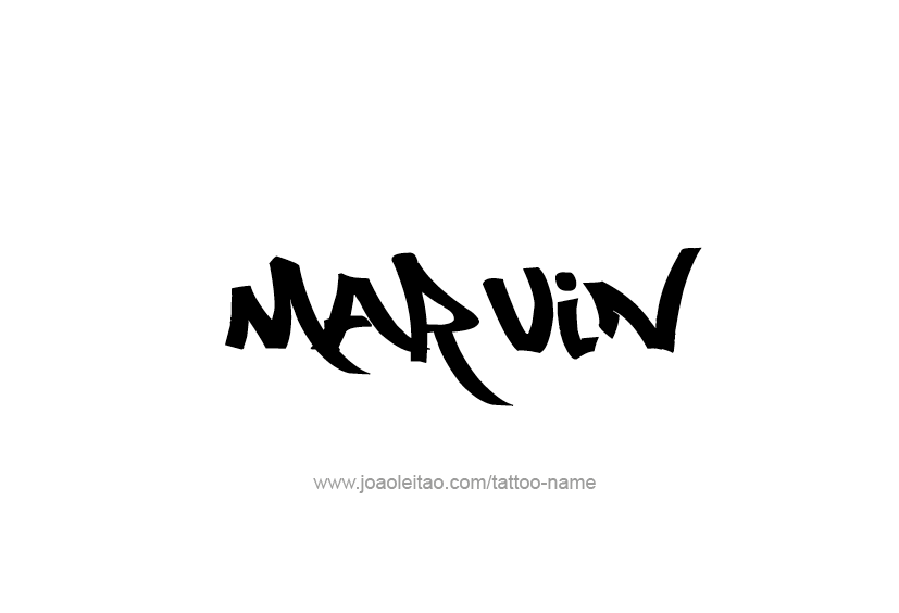 Tattoo Design  Name Marvin   