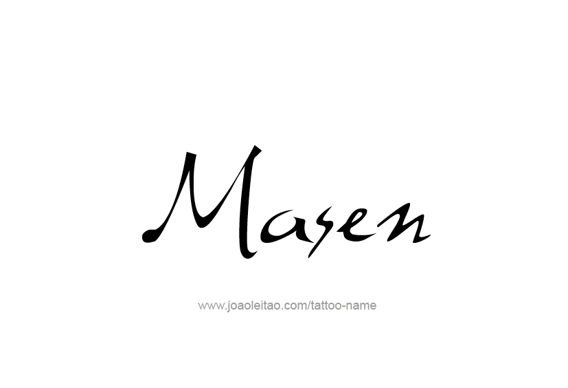 Tattoo Design  Name Masen   