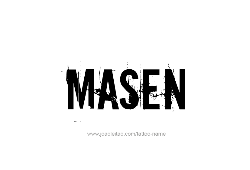 Tattoo Design  Name Masen   