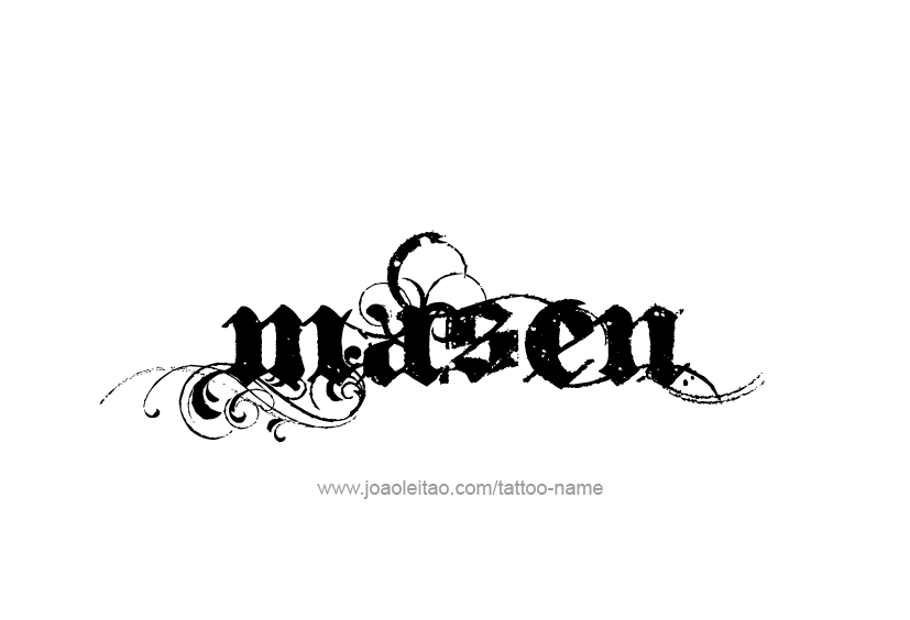 Tattoo Design  Name Masen   